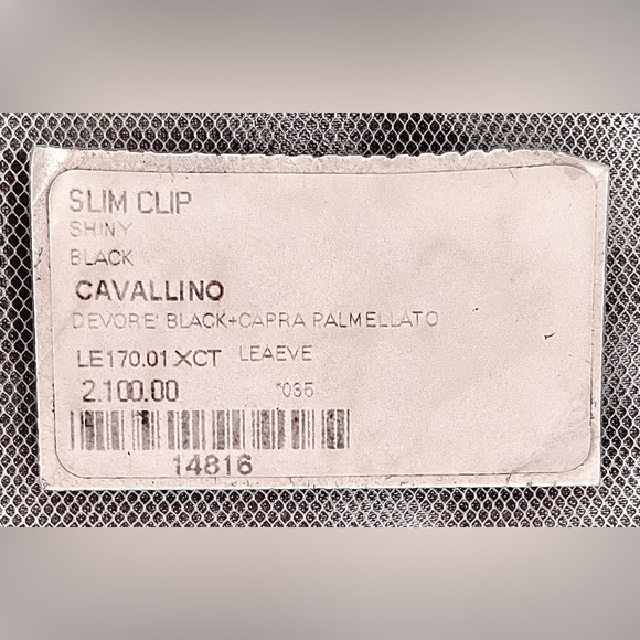 VBH First Edition Black Pony Clutch - RARE
Slim Clip Shiny Black Cavallino - Picture 5 of 6